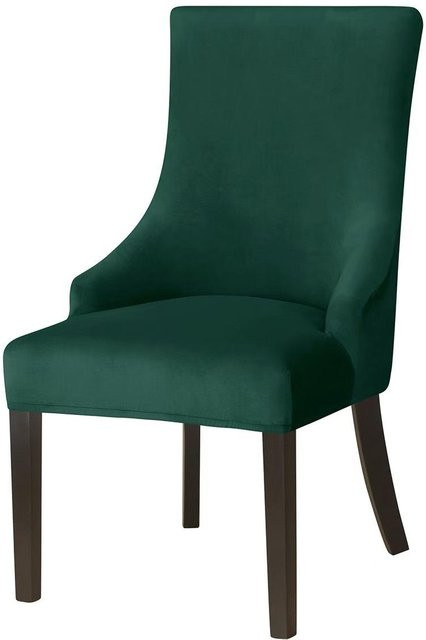 Yiran Furniture Universal Stuhlbezug mit integrierter Rückenlehne, nordisches Design, Farbe: Grün, B/T/H: 21 x 16 x 6 cm - Bild 1
