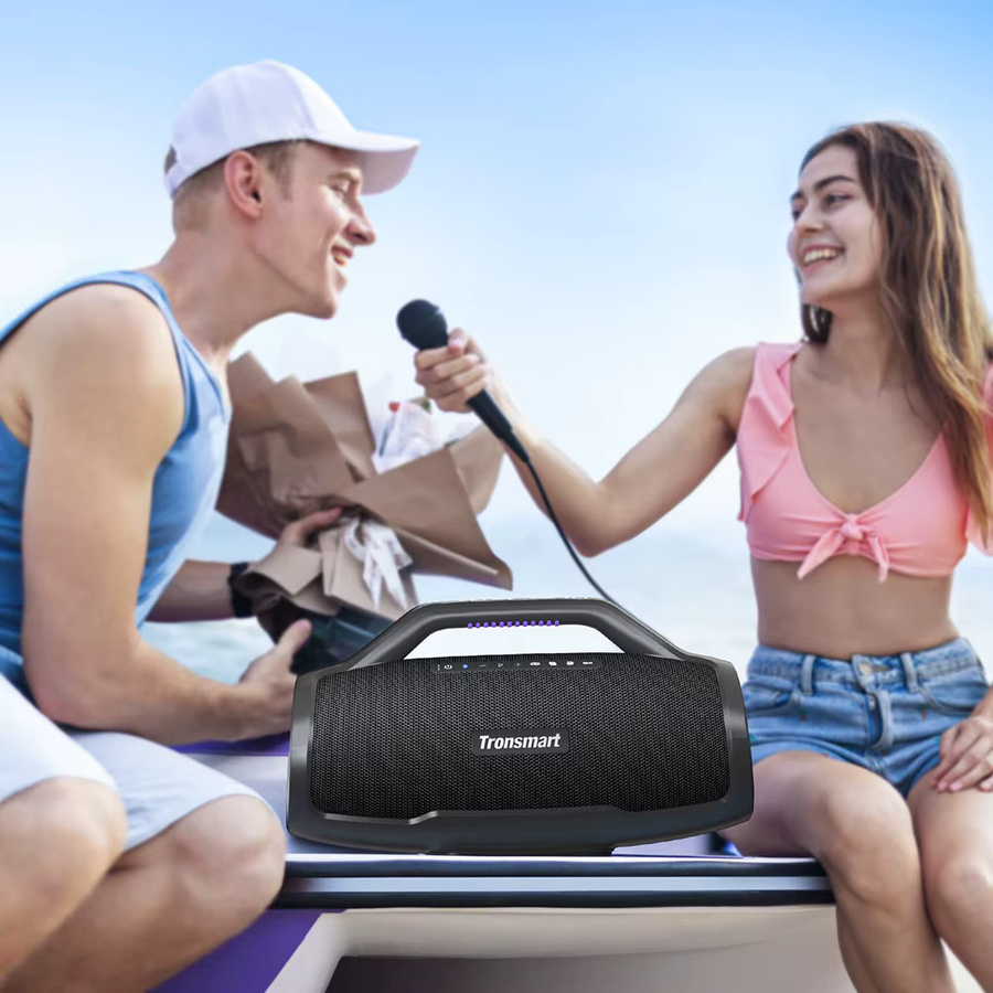 Tronsmart Bang Max Bluetooth-Lautsprecher in Schwarz mit 130 W Leistung, Gitarren- und Mikrofoneingang sowie App-Steuerung - Bild 4