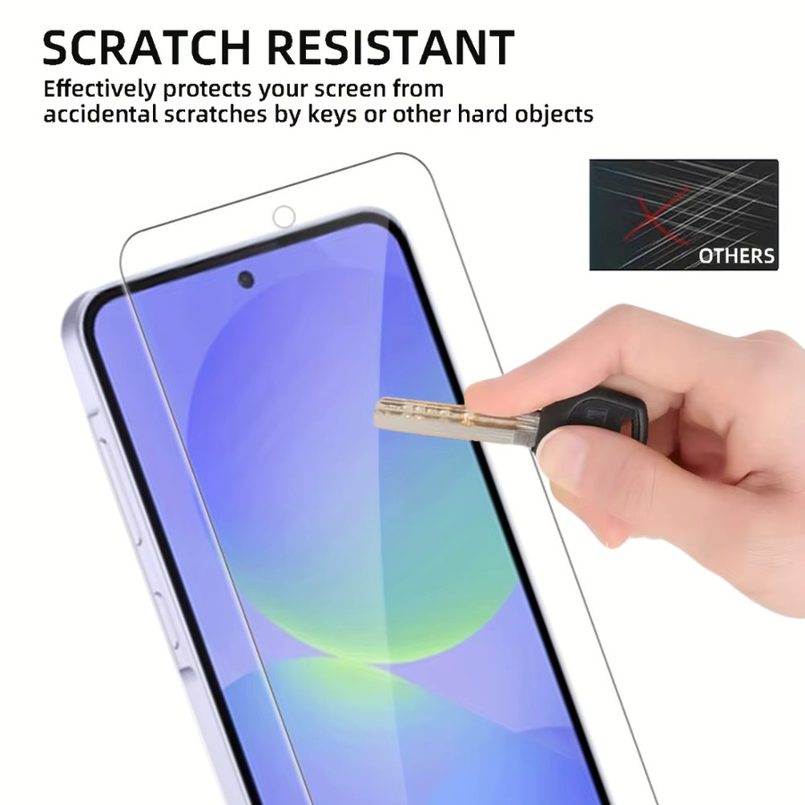 4er-Pack ultraklares gehärtetes Glas Displayschutzfolie für Samsung Galaxy A56 A55 A54 A36 A35 A33 A26 A25 A17 A16 A15 A07 in Transparent - Bild 3