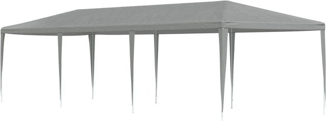 vidaXL Partyzelt aus Stahl und PE in Hellgrau, B/T/H: 900 x 300 x 255 cm - Bild 1