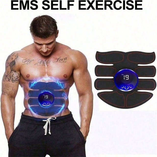 emsa EMS Abs Stimulator Intelligentes drahtloses Fitnessgerät für Bauch, Arme und Beine in Schwarz - Bild 1