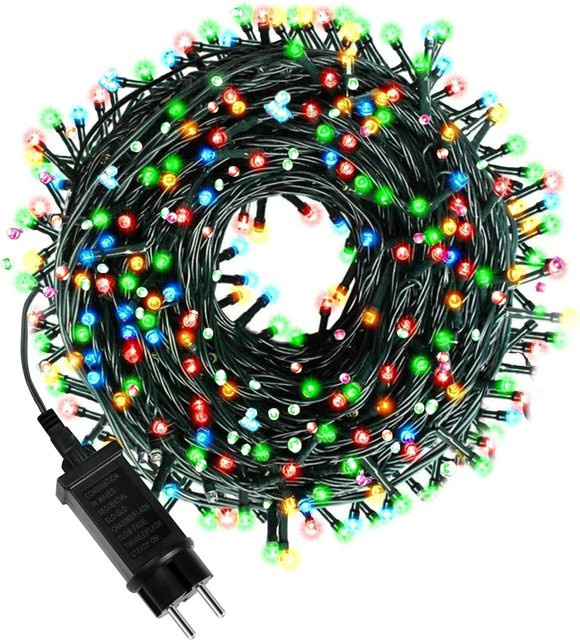 CHNAITEKE RGB LED Lichterkette für Außen und Garten, Mehrfarbig, 24V - Bild 1