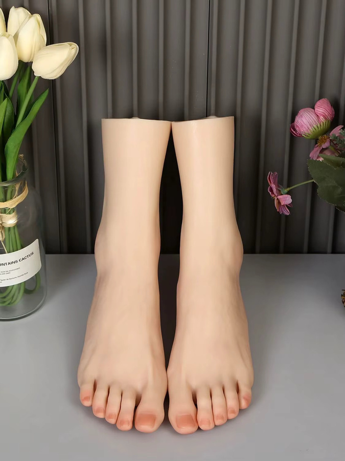 ZISHINE Silikon-Fußmodell, lebensechte Füße mit Blutgefäßen, Damen - Bild 3