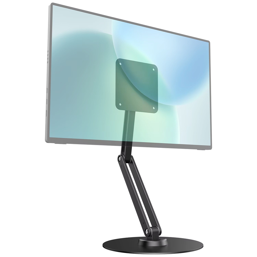 UPERFECT Magnetische Metallhalterung VESA 2-in-1-Ständer für 7-19 Zoll Monitore, Tablets und Smartphones, Schwarz - Bild 2