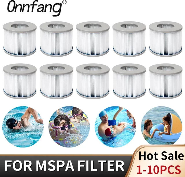 Ersatz-Filterkartuschen Set für MSPA aufblasbare Whirlpools und Spas in Weiß - Bild 1