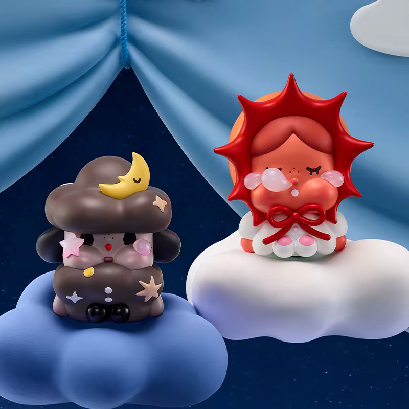 POP MART CRYBABY CRYING TO THE MOON-SITTING SERIES Blind Box Figuren, Multicolor, Sammlerfiguren - Bild 5