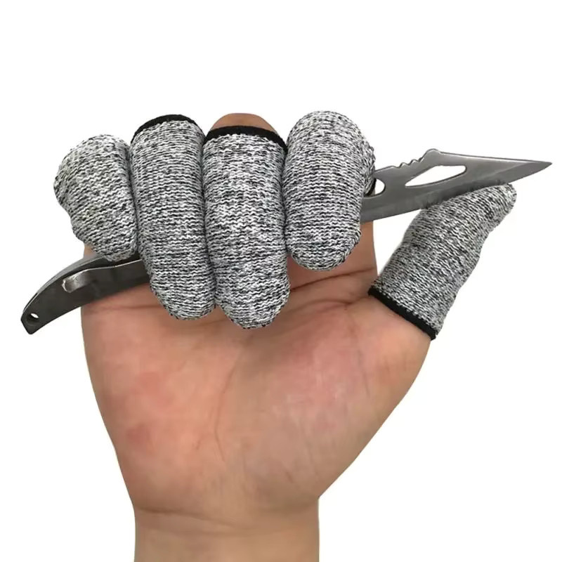 PGY 5-stufige Anti-Schnitt-Fingerabdeckung aus Gummi in Grau - Bild 4