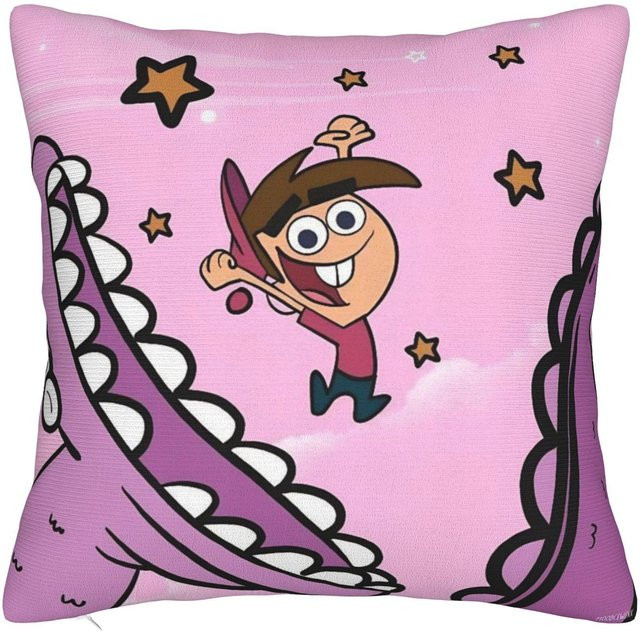 Cosmo & Wanda Kissenbezüge von JMG Clothing in Pink, quadratische Kissenhülle mit Grafikdesign, Breite: 30 cm, Tiefe: 30 cm, Höhe: 30 cm - Bild 1