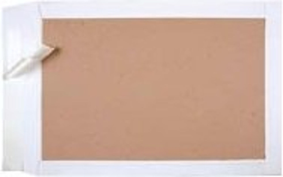 MAILmedia Papierrückwand-Taschen C4 in Weiß und Braun, rechteckig, Uni - Bild 1