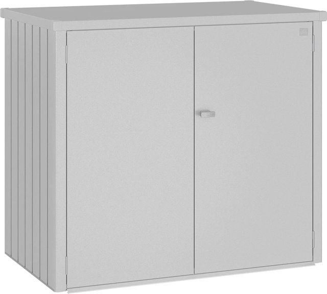 Biohort Mülltonnenbox Alex Duo in Silber-Metallic und Grau, B/H/T: 147 x 129 x 88 cm - Bild 1