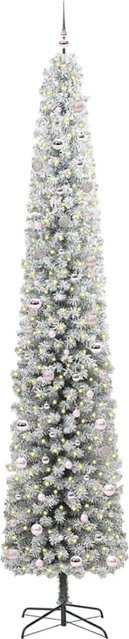vidaXL Künstlicher Weihnachtsbaum in Grün mit 300 warmweißen LEDs und Ständer, Höhe: 300 cm - Bild 1