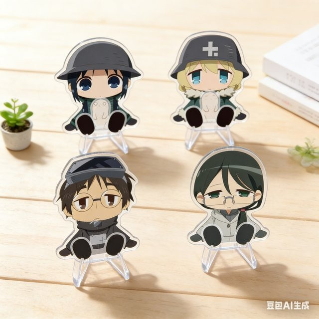 Anime Chito/Yuuri Mädchen Last Tour, Acryl-Modell-Ständer, 10cm - Bild 1