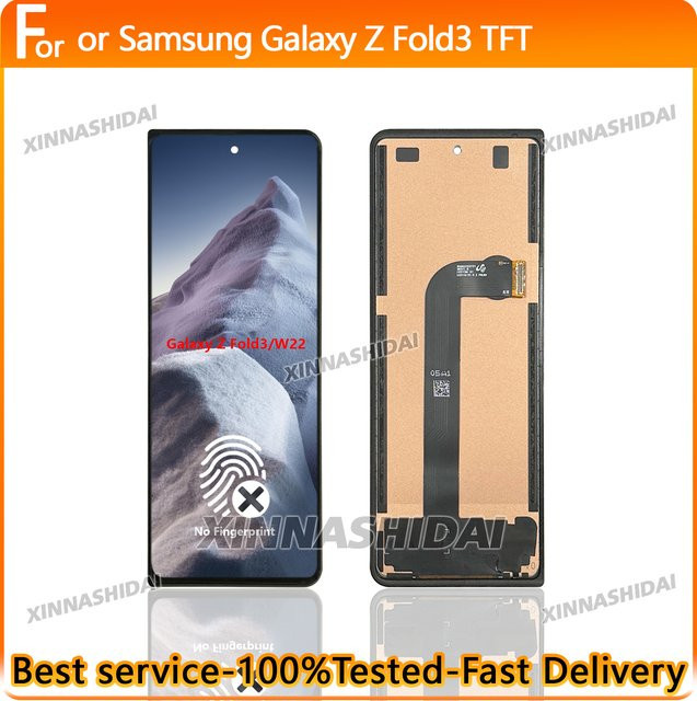 Samsung Z Fold 3 LCD Ersatz Display mit Touch Panel Digitizer in Schwarz - Bild 1