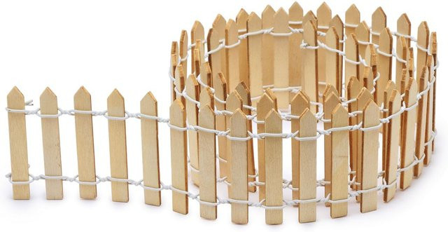 VBS Deko-Zaun aus Sperrholz in Natur und Beige - Bild 1