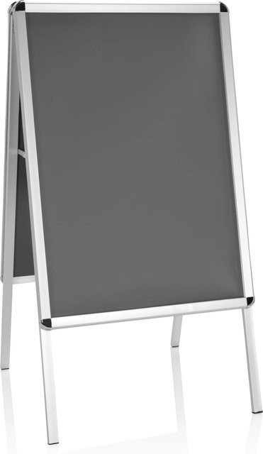 hjh OFFICE Plakatständer AGENDA II aus Aluminium mobil - Bild 1