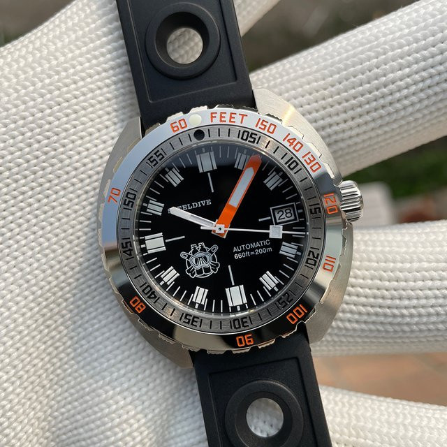 Steeldive Taucheruhr, Automatik, Edelstahl, Saphirglas, 43 mm, Herren - Bild 1