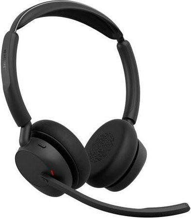 Jabra Evolve3 45 Stereo On-Ear Headset mit Bluetooth und LINK 390c USB-Adapter, Schwarz - Bild 1