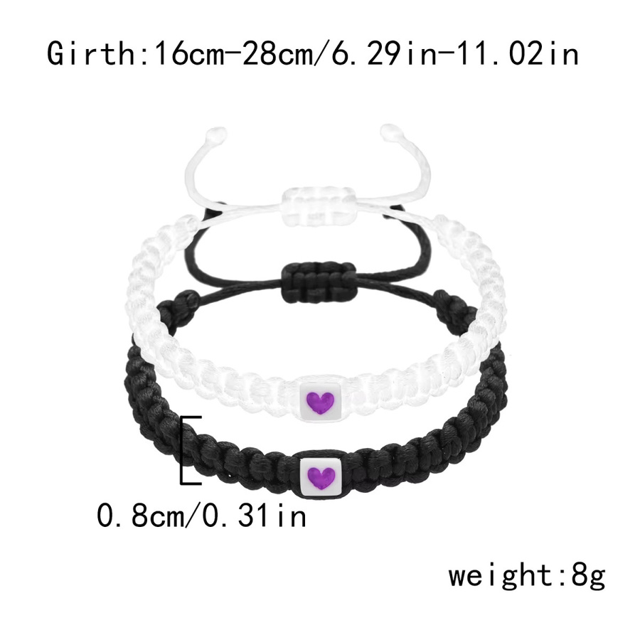 Rinhoo Armbänder, Herz Charme, Harz, Bunt, Unisex - Bild 2
