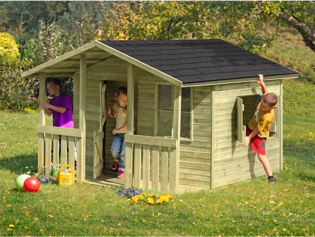 Belladoor Spielhaus Classic Felix aus Holz kesseldruckimprägniert - Bild 1