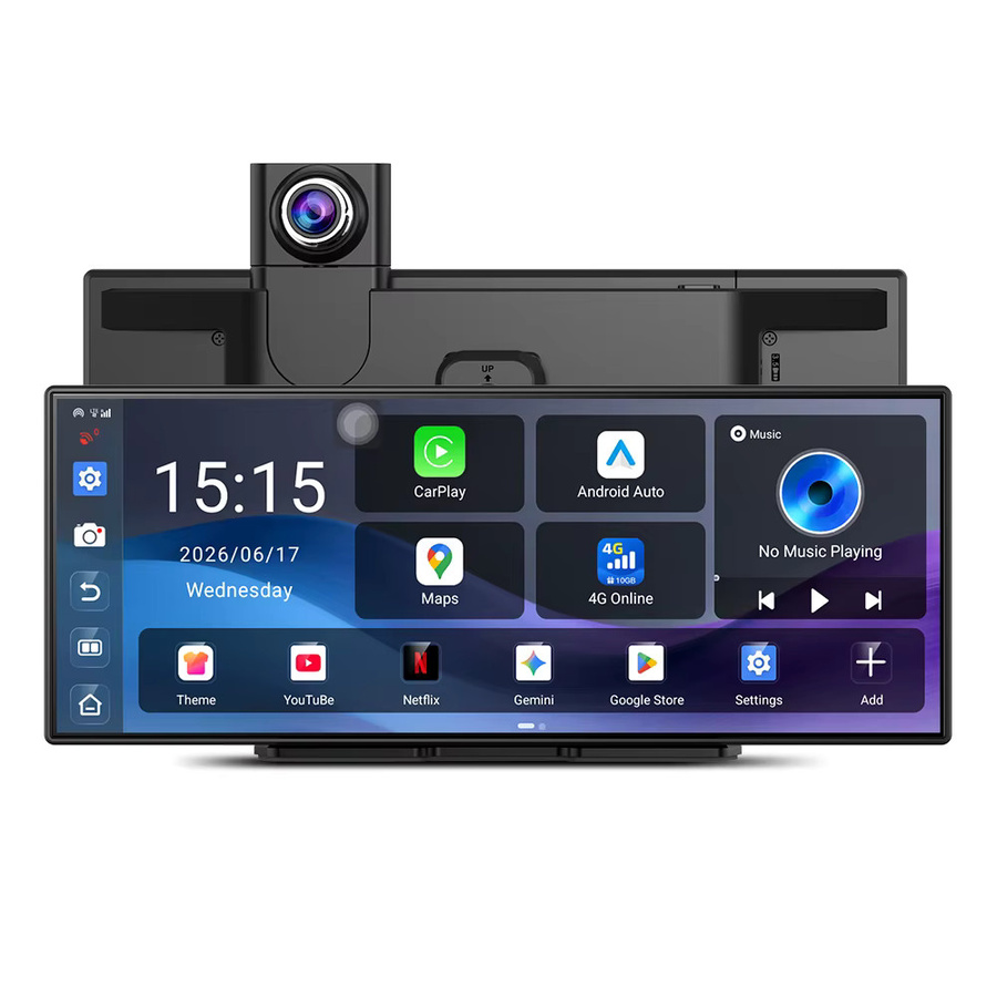 Imagebon M80 Dashcam mit 11,4 Zoll Display, 4G Android 15, 8-Kern Prozessor, Wireless CarPlay, Android Auto, GPS und Parküberwachung in Schwarz - Bild 6