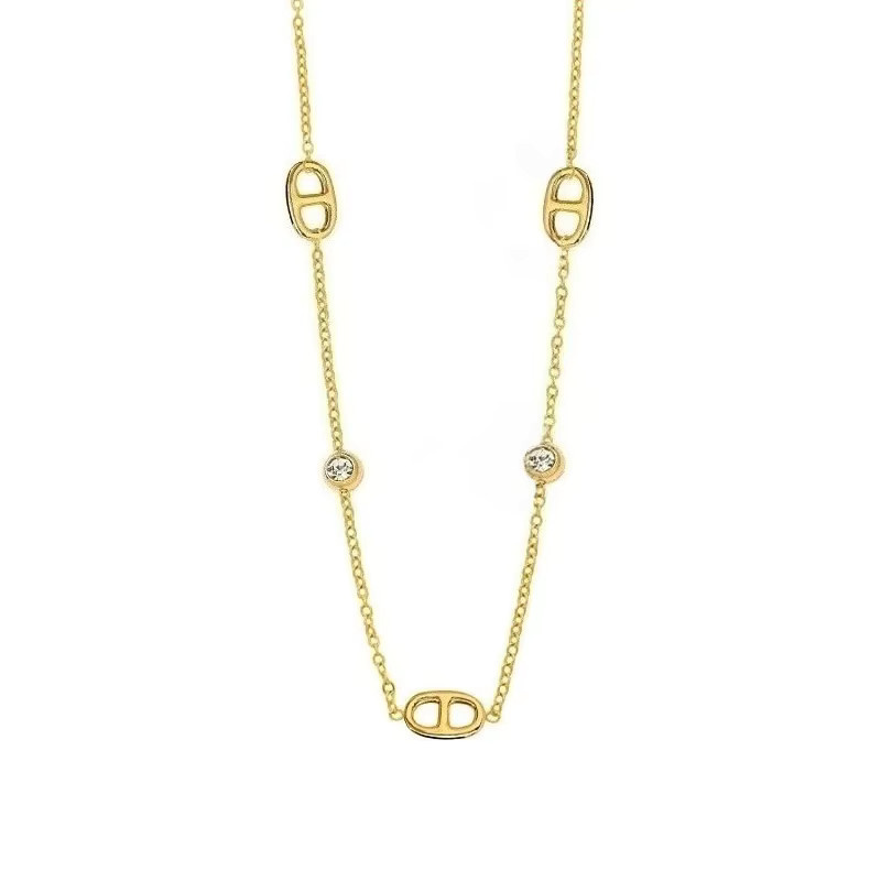 Schmuck-Set Damen, Titan, Weiß, Diamant, Zirkonia - Bild 2