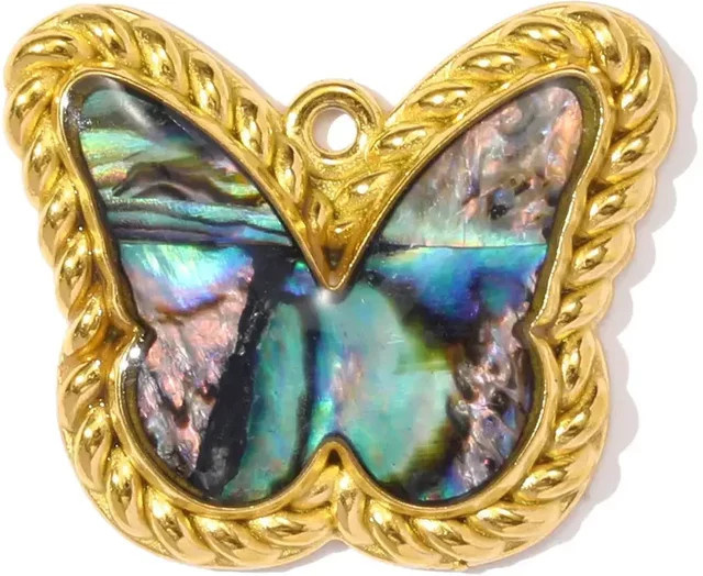 LAVIXMIA Anhänger Charms, Edelstahl, Gold, Damen - Bild 1