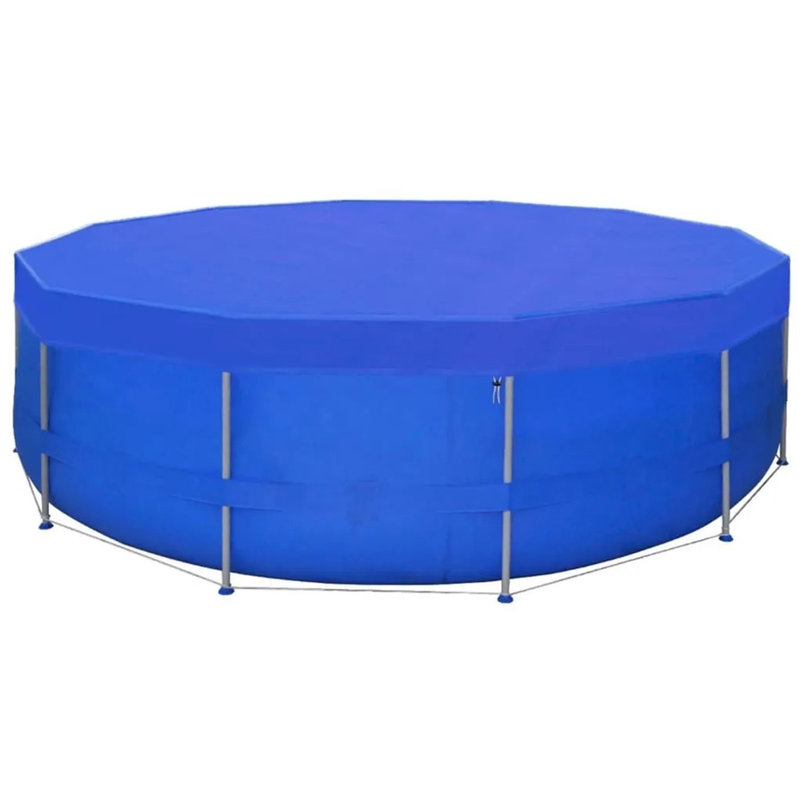 2er-Set vidaXL Poolabdeckungen aus PE, rund, blau, Durchmesser: 460 cm - Bild 2