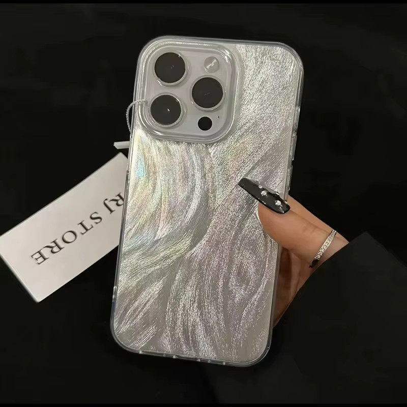 Luxuriöse Hard IMD Schutzhülle für Apple iPhone in Weiß - Bild 3