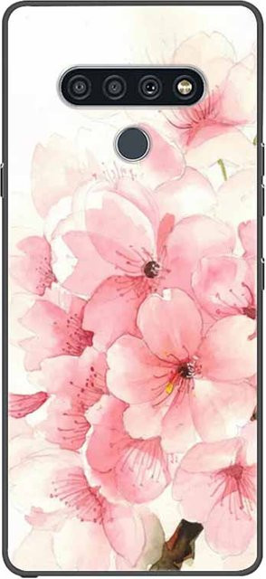 Silikon Handyhülle mit Cartoon-Tier-Design für LG K41s, K51s, Q70 und Q60 in Pink - Bild 1