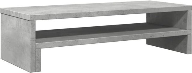 vidaXL Monitorständer aus Holzwerkstoff in Betongrau, B/T/H: 54 x 22 x 15 cm - Bild 1