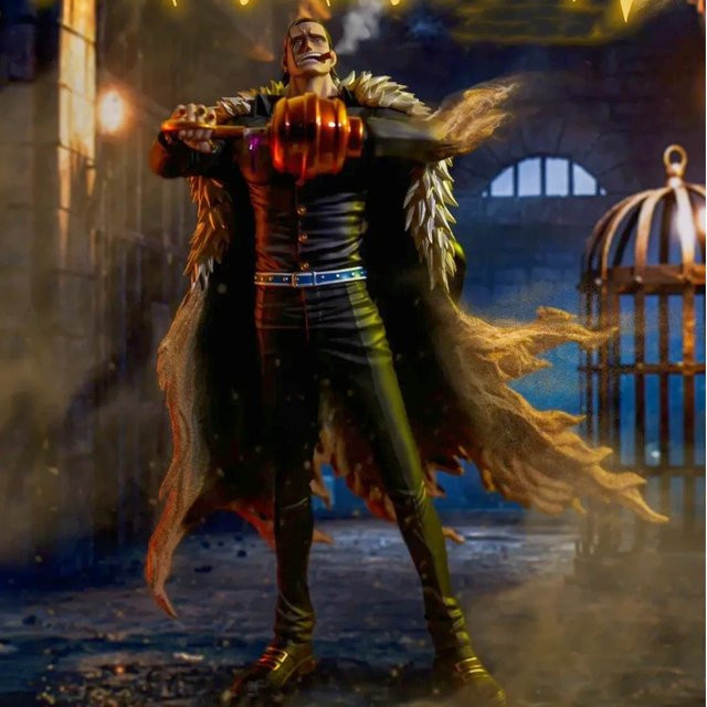 Bandai One Piece Sir Crocodile Actionfigur aus PVC in Multicolor, detaillierte Anime Statue mit Sockel, Höhe: 30 cm - Bild 1