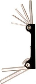 BGS Do it yourself Winkelschlüssel-Satz Innensechskant aus gehärtetem Stahl, 7-teilig, Schwarz, 2,5 - 10 mm - Bild 1