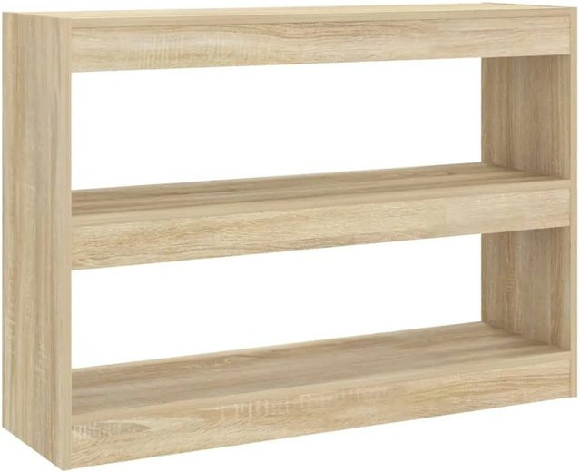 vidaXL Bücherregal Raumteiler Eiche B/T/H: 100 x 30 x 72 cm - Bild 1