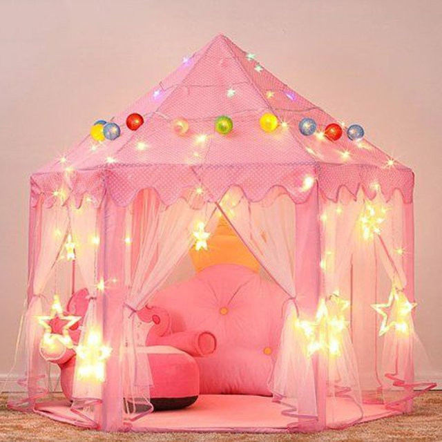 Vigvam Prinzessin Schloss Tipi, Kinderzelt, Mädchen, Rosa / Pink - Bild 1