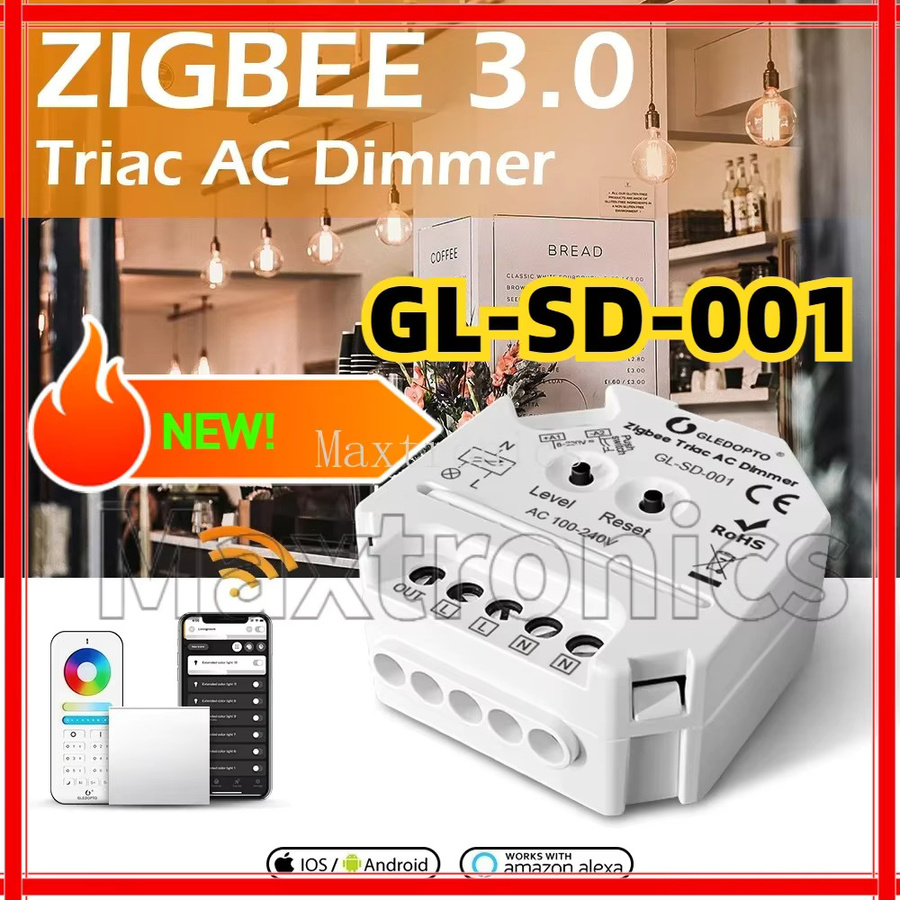 SAGE LU MEI Zigbee 3.0 Triac AC Dimmer GL-SD-001 Mini Smart Light Dimmer 220V in Weiß - Bild 4