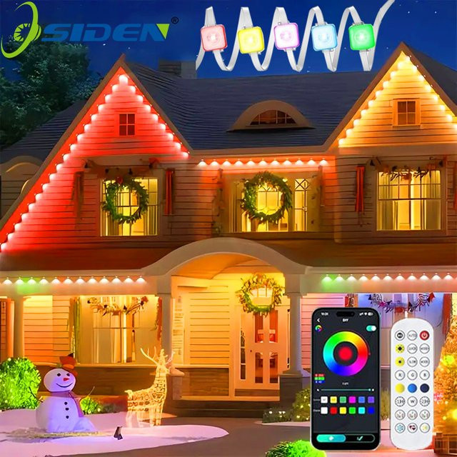 OSIDEN RGB LED Außenleuchten IP65 wasserdicht mit Fernbedienung Multicolor Drop Effekt für Garten und Weihnachten - Bild 1