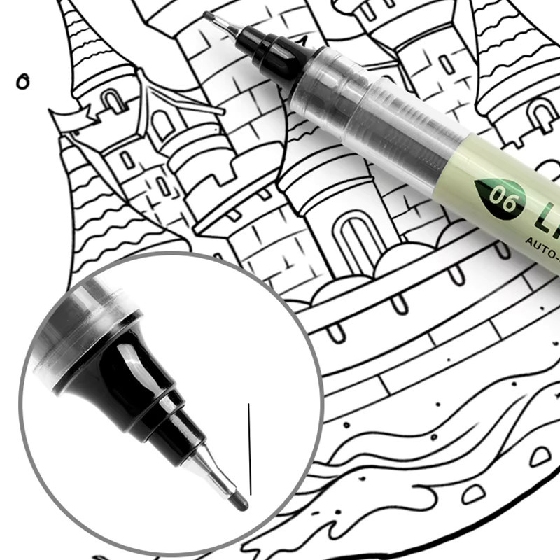 Micron 8-teiliges Pigment-Liner-Set in Schwarz für Manga und Skizzen - Bild 3