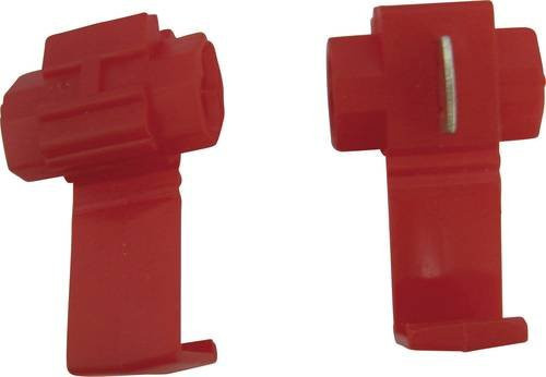 TRU Components Schnellklemmverbinder 2-polig rot für flexible und starre Leiter 0,5-0,75mm² 5er-Pack - Bild 1