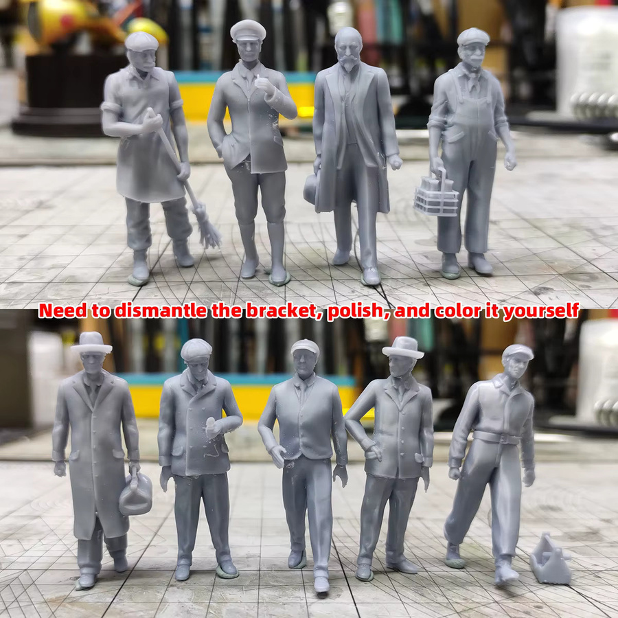 CorMake Stadtbewohner Zivilisten Mann Harzfiguren, Einzelfigur, 1:87 - Bild 2