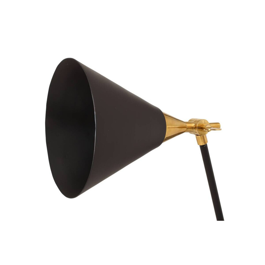 Kayoom Tischleuchte im Factory-Design aus Eisen, Messing und Aluminium in Schwarz und Gold, B/H/T: 16 x 76 x 50 cm, E27 - Bild 3