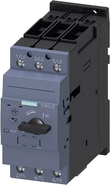 Siemens Leistungsschalter 3RV2031-4KA10 in Grau mit einem Einstellbereich von 62 - 73A und einer maximalen Schaltspannung von 690 V/AC - Bild 1