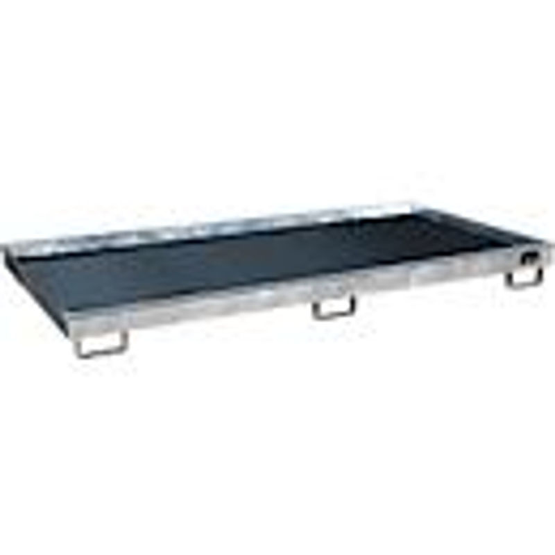 Bauer Südlohn Regalwanne RW 2700-1 PE mit PE-Einsatz, feuerverzinkt, B: 131,5 cm, H: 21,0 cm - Bild 2