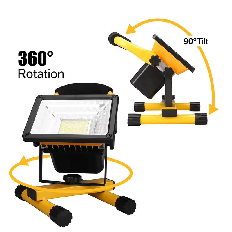 ESMARTER 30W LED Flutlicht ESMARTER tragbarer wasserdichter Suchscheinwerfer mit wiederaufladbarem Akku für Outdoor und Camping - Bild 2