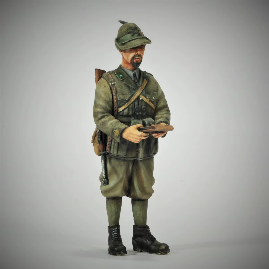 GK Italienischer Soldat, Resin-Soldatenmodell, unmontierter und unbemalter Bausatz - Bild 2