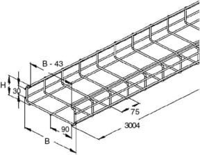 Niedax C-Gitterrinne GRCI 50.050 F aus Stahl - Bild 1