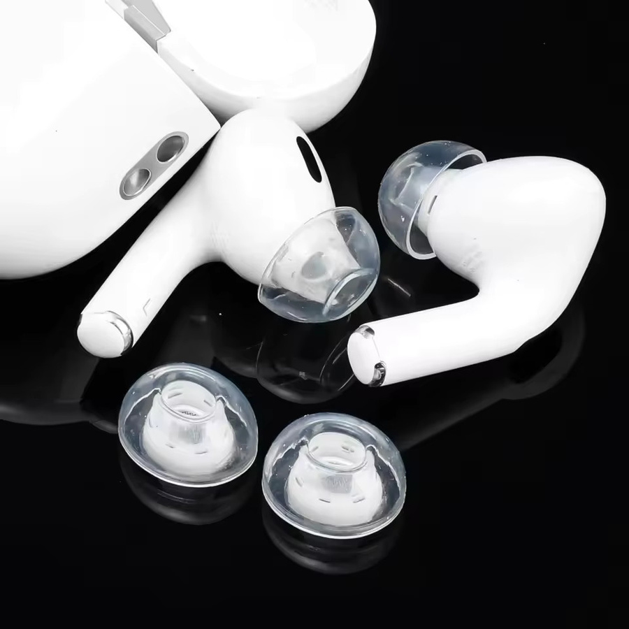 Chic Rain Silikon-Ohrstöpsel für AirPods Pro und Pro 2, antiallergisch und rutschfest, Farbe: transparent - Bild 2