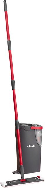 Vileda H2PRO Flat Mop Bodenwischer-Set mit Zweitanksystem in Schwarz/Rot - Bild 2