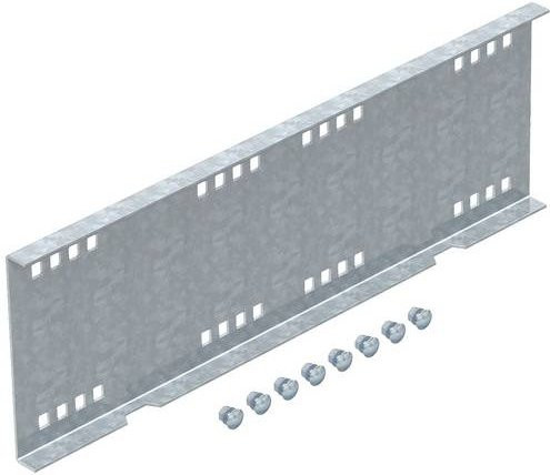 OBO Bettermann Längsverbinder WRVL 160 FS aus Metall in Silber, 2 Stück, B/T/H: 16,0 x 50,0 x 0,0 cm - Bild 1
