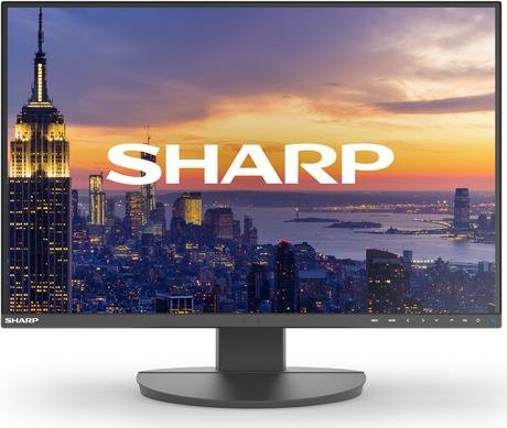 Sharp MultiSync EA242W Businessmonitor 24 Zoll WUXGA IPS Display mit HDMI, DisplayPort und USB-C in Schwarz - Bild 1