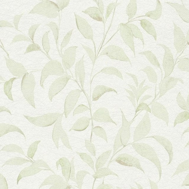 e-Delux Landhaus Tapete Floral in Weiß, Beige und Grün, Vlies-Tapete, 0,53 m x 10,05 m - Bild 1